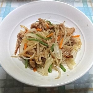 豚肉こまぎれと冷蔵庫の野菜で簡単野菜炒め★